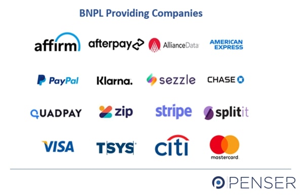 BNPL Service Providing Companies